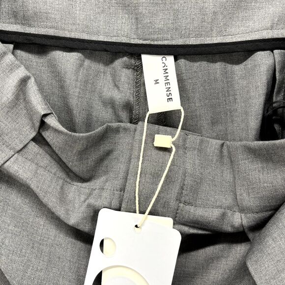 Commense Oversized Trousers Medium Gray High Waist Pleated Front Wide Leg - Picture 14 of 16